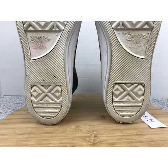 Converse Mens 10 CTAS Chuck Taylor All Star High Black Canvas Casual Sneakers - Picture 9 of 10